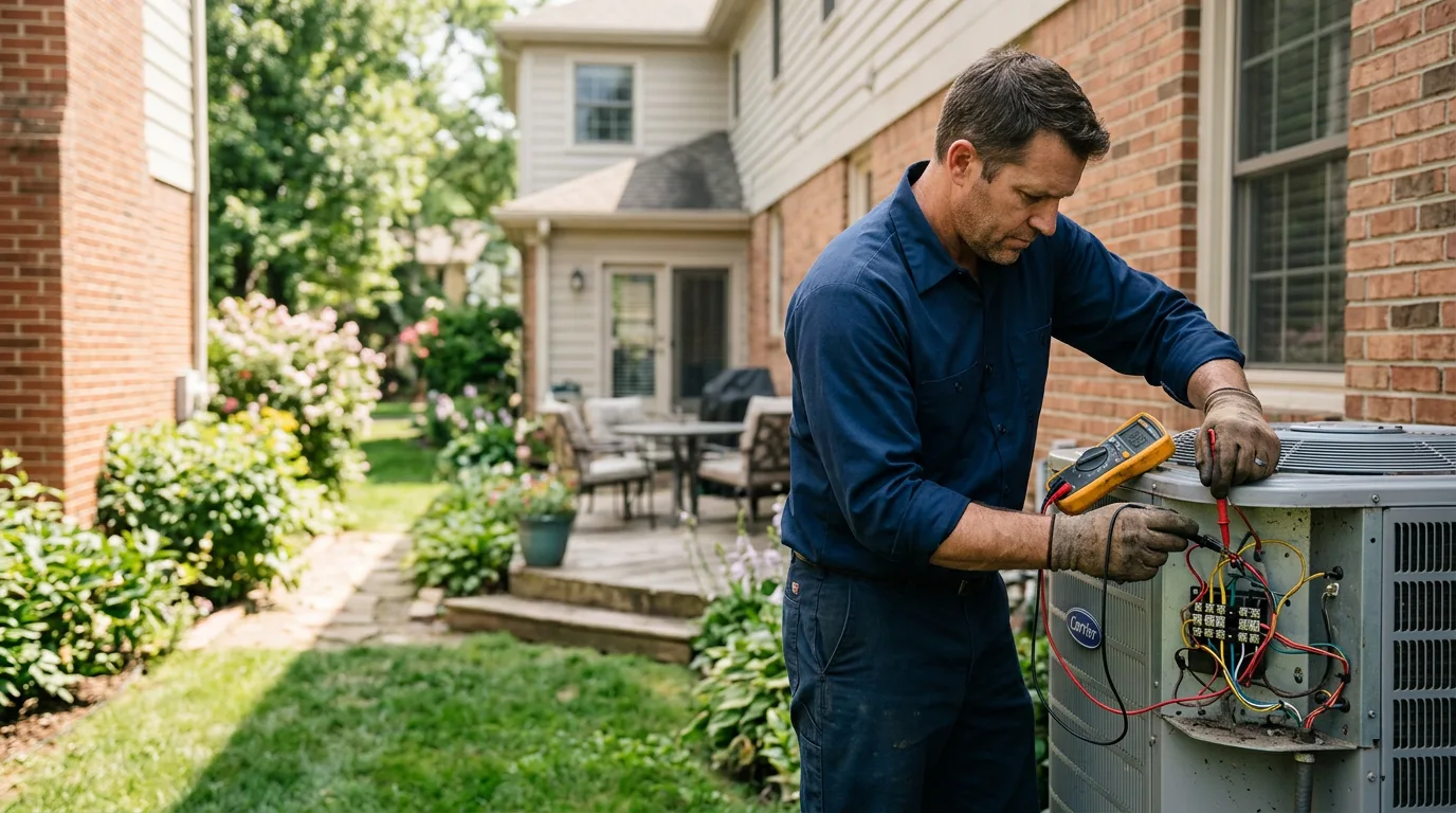 HVAC technician working near Greer, SC
